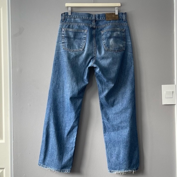 [34] Vintage Red Label Tommy Hilfiger Straight Leg Medium Wash Relaxed Jean - Picture 9 of 15